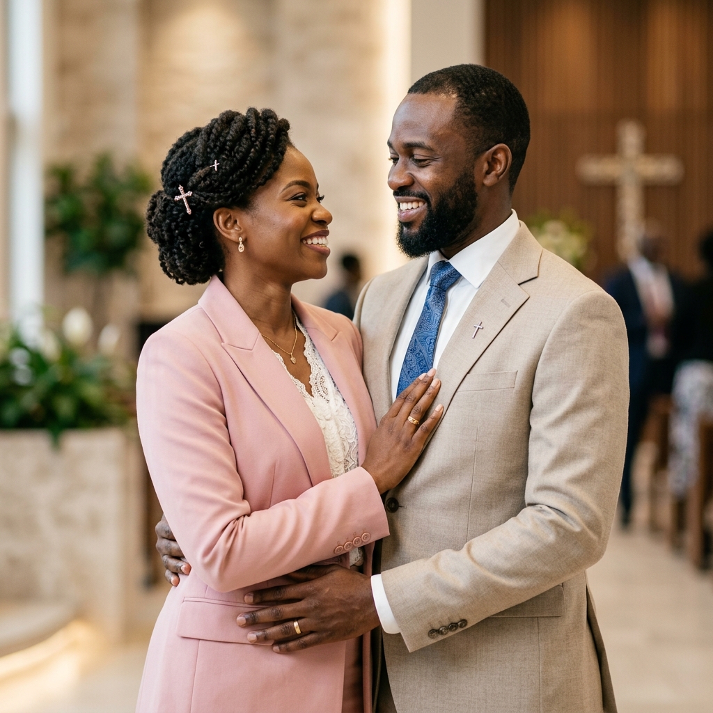 Happy Christian couple